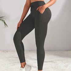Leggings on sale Shein Drawstring Waist Gym Hiking Legging Fitted Jogger - Multicolore