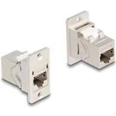 DeLock Panel Mount RJ45 Keystone Modul Kupplung Buchse