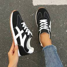 Walking Shoes Shein Women's Fashion Retro Lightweight Outdoor Sneakers