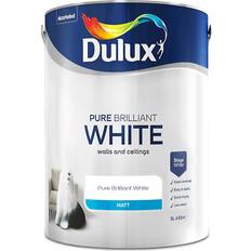Dulux matt white Dulux Matt Wall Paint Pure Brilliant White 5L