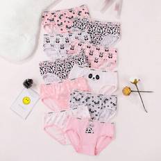 Knickers Children's Clothing Shein Young Girl Cute Cartoon Animal Allover Print Set