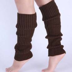 Brown Arm & Leg Warmers Shein Knitted Leg Warmers Suitable For Daily Wear - Autumn Winter