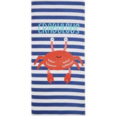 Catherine Lansfield Crabulous Bath Towel Blue (160x76cm)