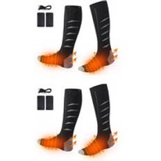 Rechargeable Heated Socks 2 Pairs - Grey