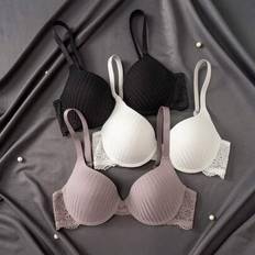 Lingerie Sets Shein 3-Piece Lace Patchwork Bra Set