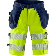 Fristads 2509 Craftsman Stretch Shorts - Hi-Vis Yellow/Navy