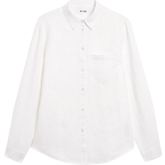 NA-KD Linen Shirt - White