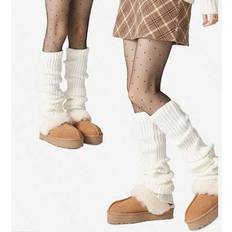 Stripes Arm & Leg Warmers Shein Women Solid Color Vertical Stripe Warm Decorative Sweet - Cute Leg