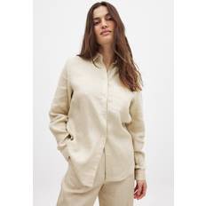 NA-KD Linen Shirt - Beige