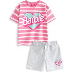Barbie Pink Logo T-Shirt And Shorts Set - Pink