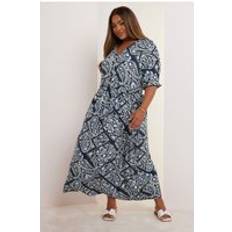 Paisley Dresses Yours Button Front Maxi Dress Women - Blue