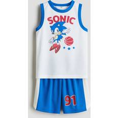 Vita Övriga sets H&M 2-Delat Basketset - Vit/Sonic The Hedgehog