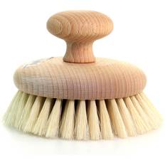 Rund Massageborste Med Knopp Mjuk Naturborst