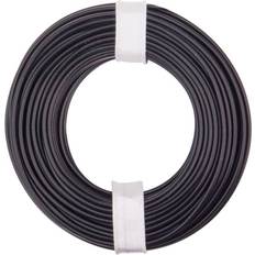 Donau Elektronik 125-011 Flätad Kabel 1 x 0.25 mm² Svart 10 m