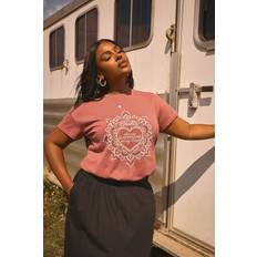Orange - Women T-shirts Yours Choose Happiness Mandala Tshirt - Burnt Orange