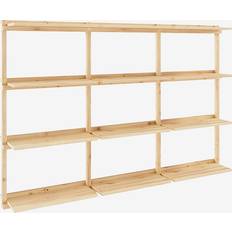 Karup Design Hylder Karup Design Groove Shelving Gul Væghylder Raw 127x192 cm Reolsystem