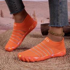Orange Water Shoes Shein Couples Water Shoes Soft Bottom
