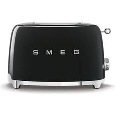 Smeg Black Toasters Smeg 50's Style TSF01BLUK