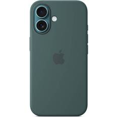 Apple Silicone Case with MagSafe for iPhone 16 Lake Green