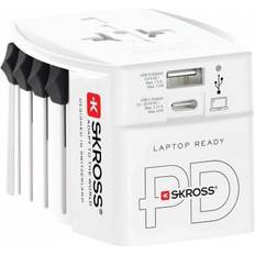 White Travel Adapters Skross World Travel Adapter 7.9cm White
