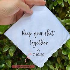 Handkerchiefs Shein Personalized Custom Keep Your Together Handkerchief - Bride