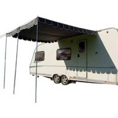 Retro Campervan Shade Canopy Charcoal