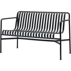 Hay Palissade Dining 128cm - Anthracite Havebænk