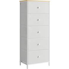 Songmics UKLTS315W01 Camel Yellow/Classic White Chest of Drawer 45x112.3cm
