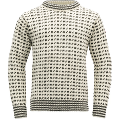 Dam - Vita Överdelar Devold Original Islender Wool Sweater - Offwhite/Anthracite