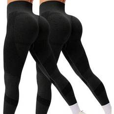 Multicoloured - Sportswear Garment Tights & Stay-Ups Shein Solid Color High-Waisted Casual Sports Leggings