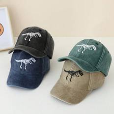 Golf Accessories Shein Matte Washed Embroidered Dinosaur Shaped Duckbill - All Season