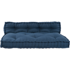 Cojines de silla vidaXL para Sofá Palets con Respaldo Tela Azul Cojín de silla Azul, Gris
