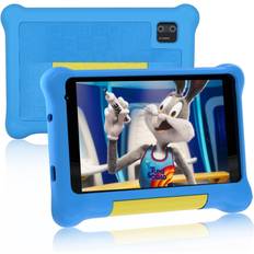 Ainmel Kids Tablet 7 inch, Android 13 Tablets for kid, 5GB RAM+32GB ROM 128GB Expand, Parental Control, Kids Software Pre-Installed, Dual Camera, Android Learning Tablet with Proof Case