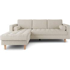 Dunelm Zoe Boucle Fleck Ivory Sofa 234cm 3 Seater