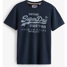 Superdry Överdelar Superdry Vl Classic Tee - Marinblå
