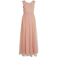 Vila Vilynnea Lace Maxi Dress - Old Pink