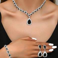 Copper Jewellery Sets Shein Fashion Women Jewelry Set Necklace Earrings Bracelet