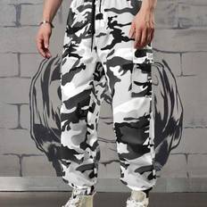 Shein Outdoor Hiking Sports Camouflage Cargo Pants - For Travel Trekking