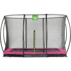 Exit Toys Silhouette Ground Trampoline 214x305cm + Safety Net Pink