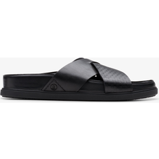 Skor Clarks Torford Cross Lädersandaler Hud Karta Ingen Casual - Svart