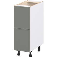 Kitchen Units Hugo&Borg Concord Fully Assembled Cabinet Flat Panel Slim Shaker - Green