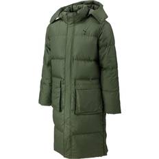 Puma Coats Puma Teamliga Long Down Coat - Green/White