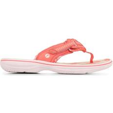 Touch-Fastening Toe Post Sandals - Coral