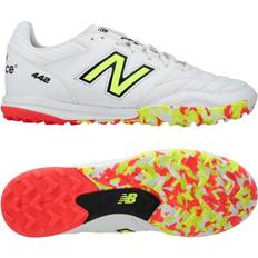 New Balance Soccer Shoes New Balance 442 V2 Pro TF Flash Point - Weiß/Grün/Schwarz