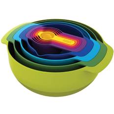Mått rostfritt Joseph Joseph Nest 9 Plus Multicolour Skål 24cm 9st