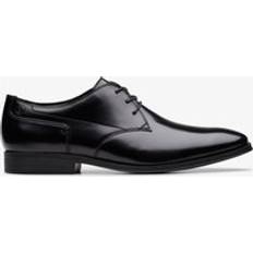 Derby Clarks Paulton Lace Black Hi Shine Leather Shoes - Black