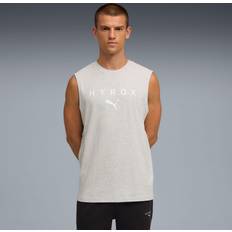 Oversize Linnen Puma Hyrox Cut-Off Tank - Gray