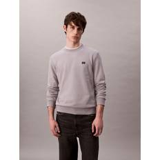 Calvin Klein Grey Tops Calvin Klein Cotton Men Sweater - Gray
