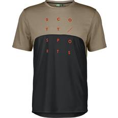 Cykling - Herr T-shirts Scott Trail Flow DRI Kortärmad T-shirt Toast - Beige/Black