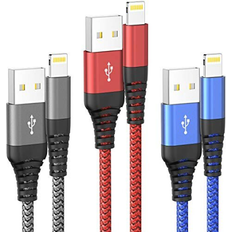Ofuca USB A - Lightning M-M 3 Pack 1.8m